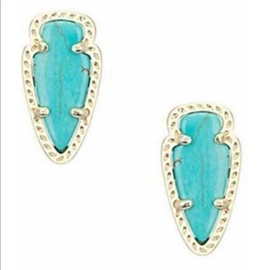 Kendra Scott Turquoise Skylette Earrings